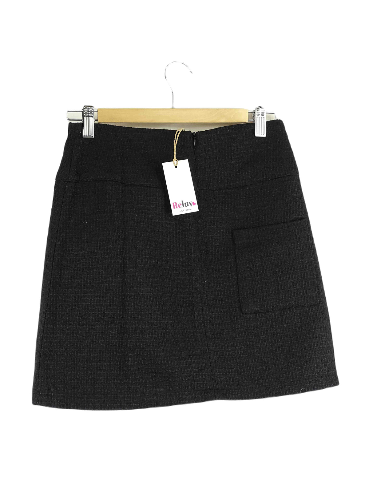 Belle &amp; Bloom Black Woven Skirt S