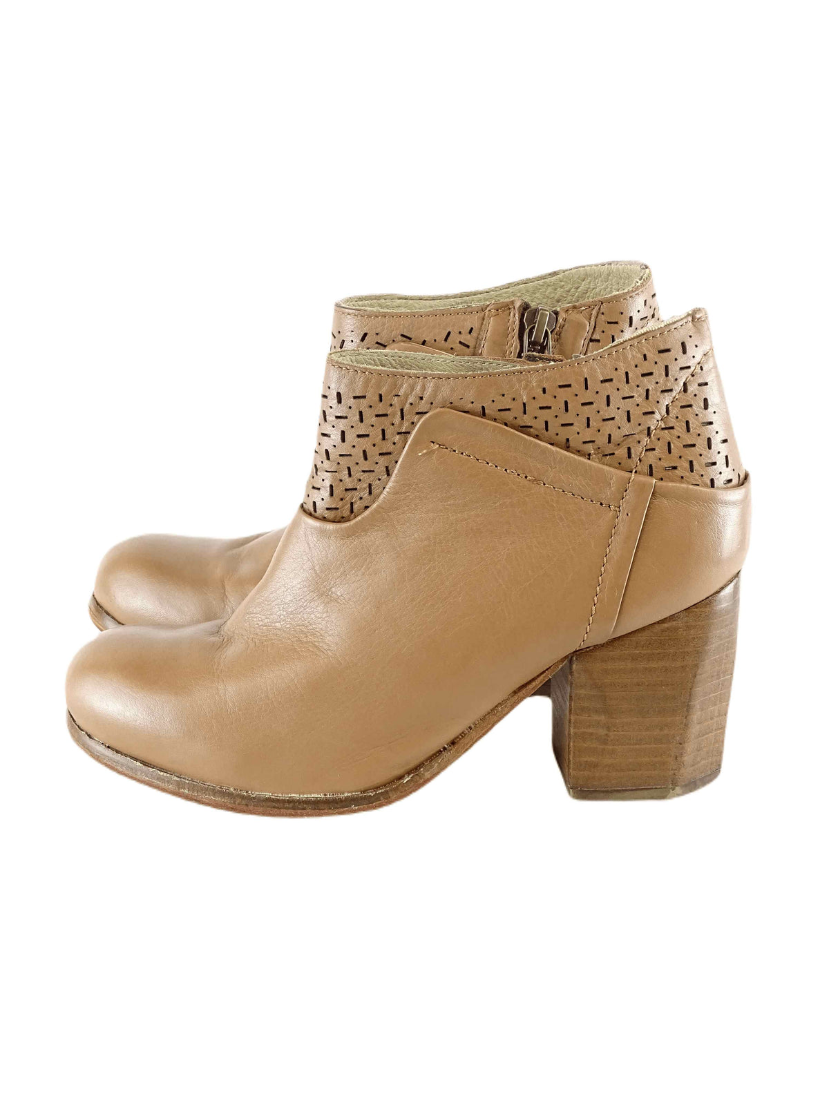 RMK Brown Leather Ankle Boots 37