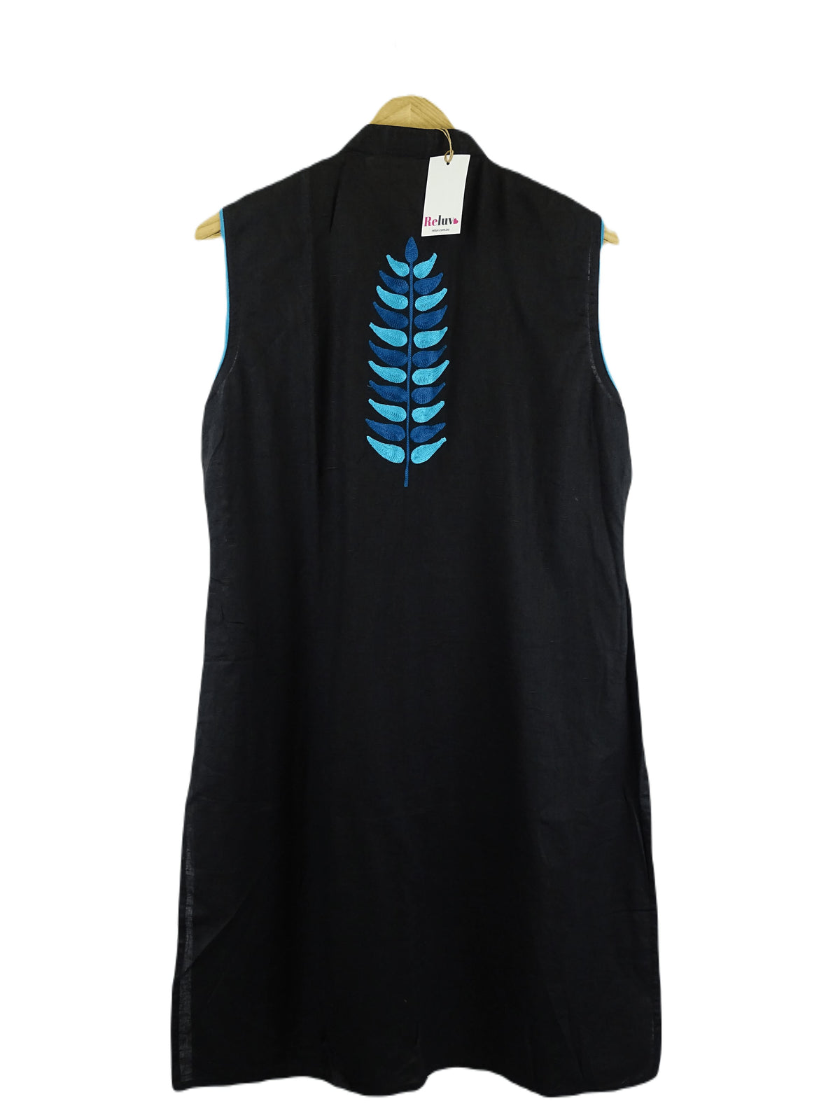 Westside Black and Blue Tunic Dress XL