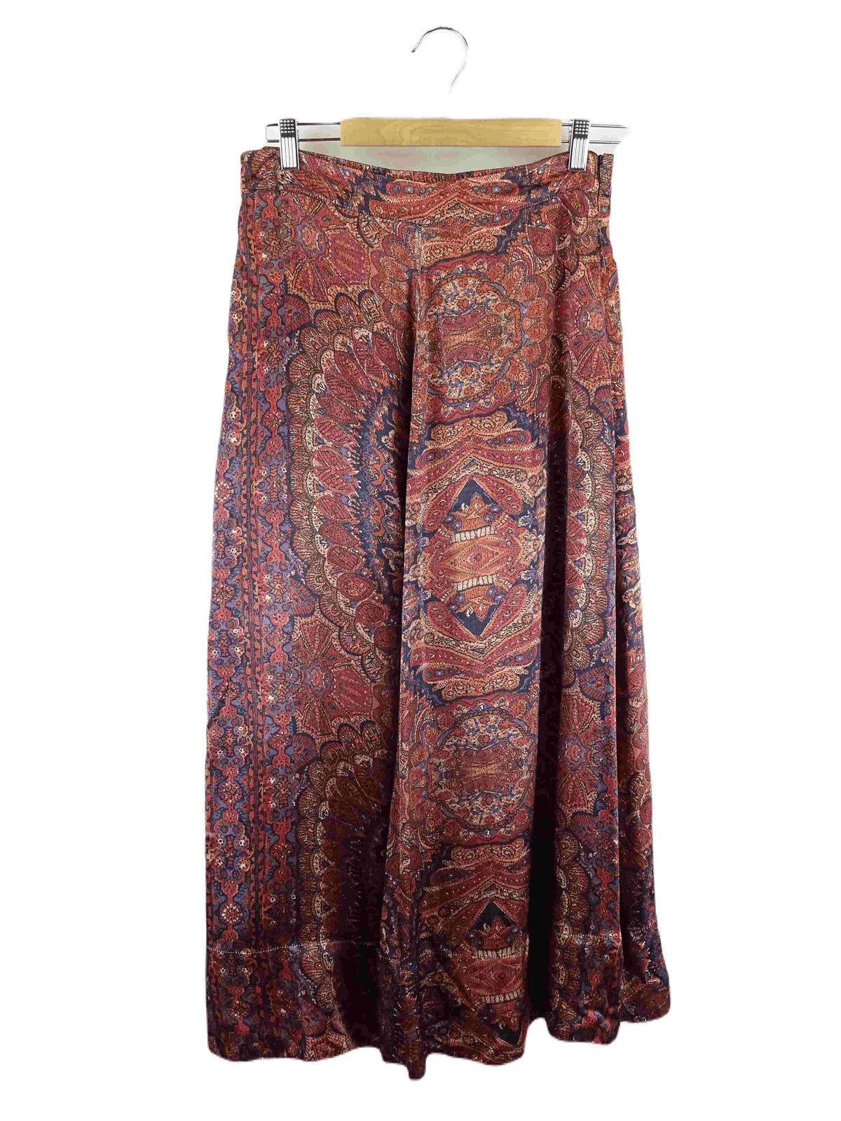 By Timo Red Multi Print Maxi Skirt S