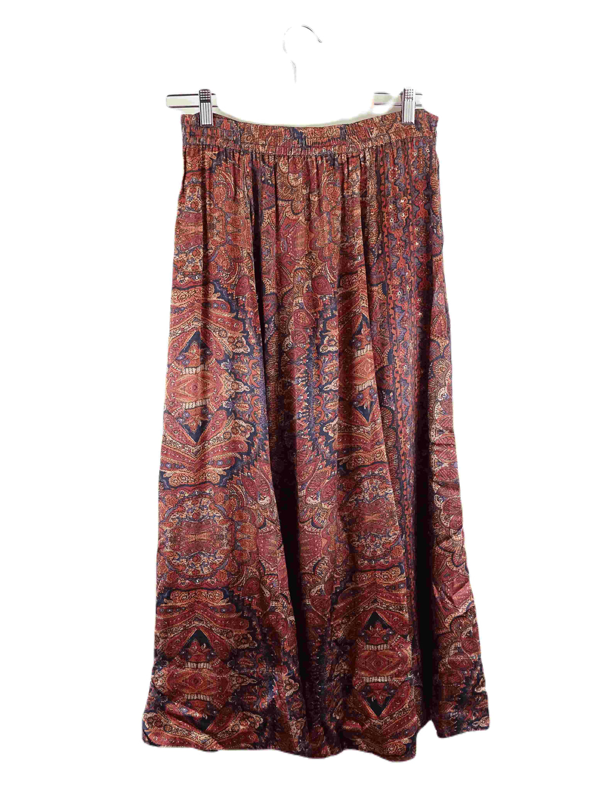 By Timo Red Multi Print Maxi Skirt S