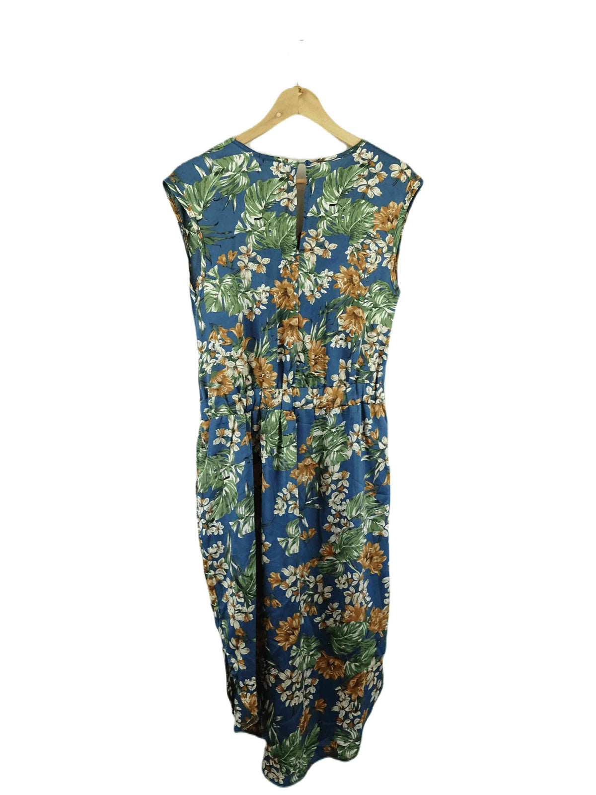 Bee Madison Floral Blue Dress 12