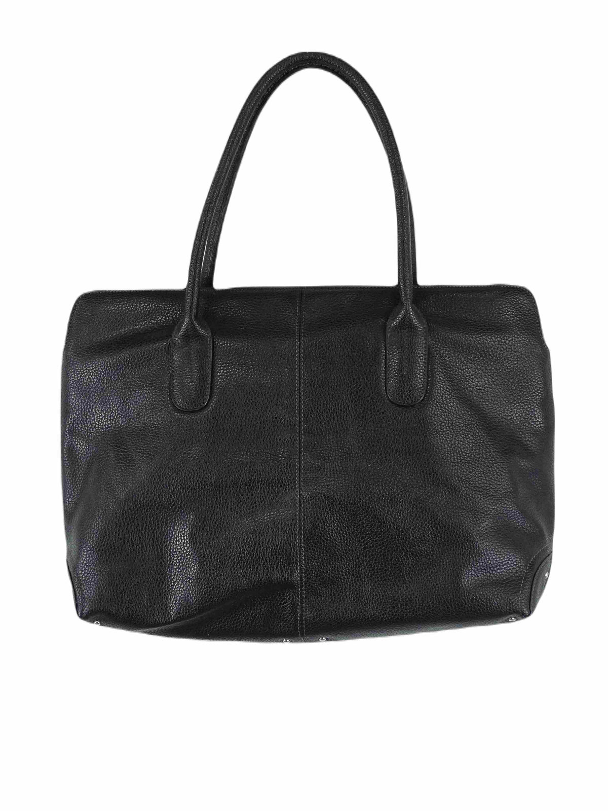 Boutique Black Leather Handbag