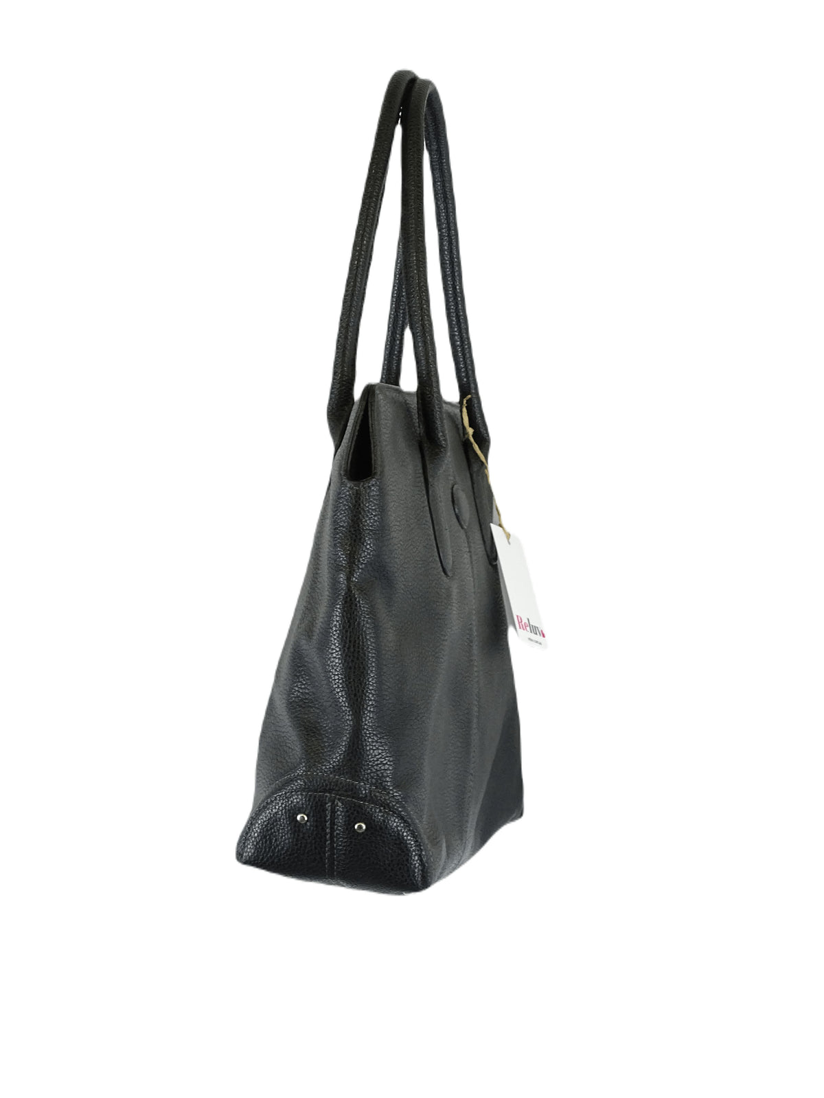Boutique Black Leather Handbag