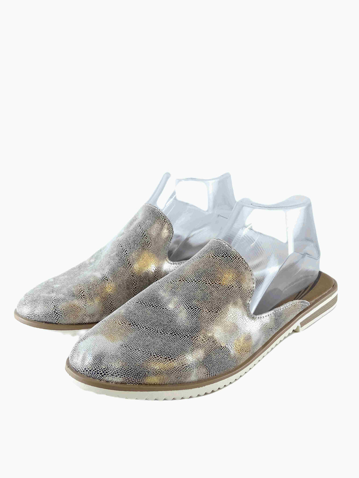 Just Bee Silver Print Loafers AU/US 9 (EU 40)