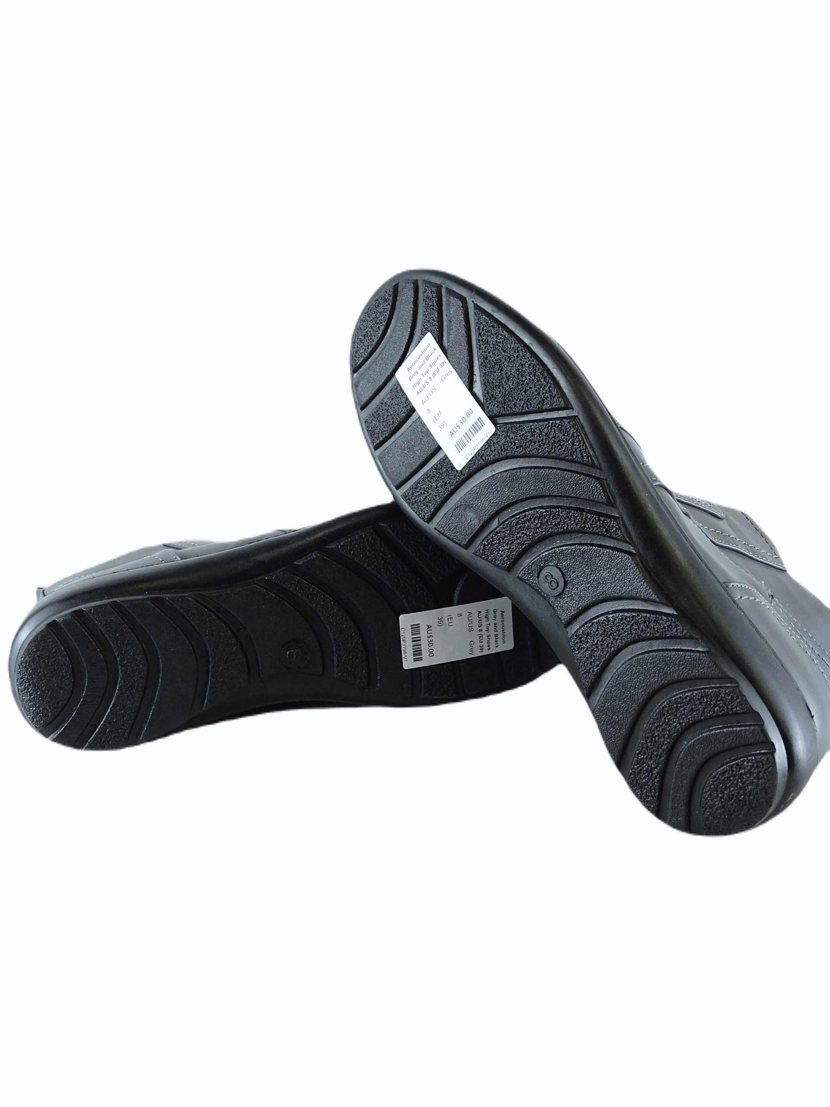 Aerocushion Grey and Black High Top Shoes AU/US 8 (EU 39)