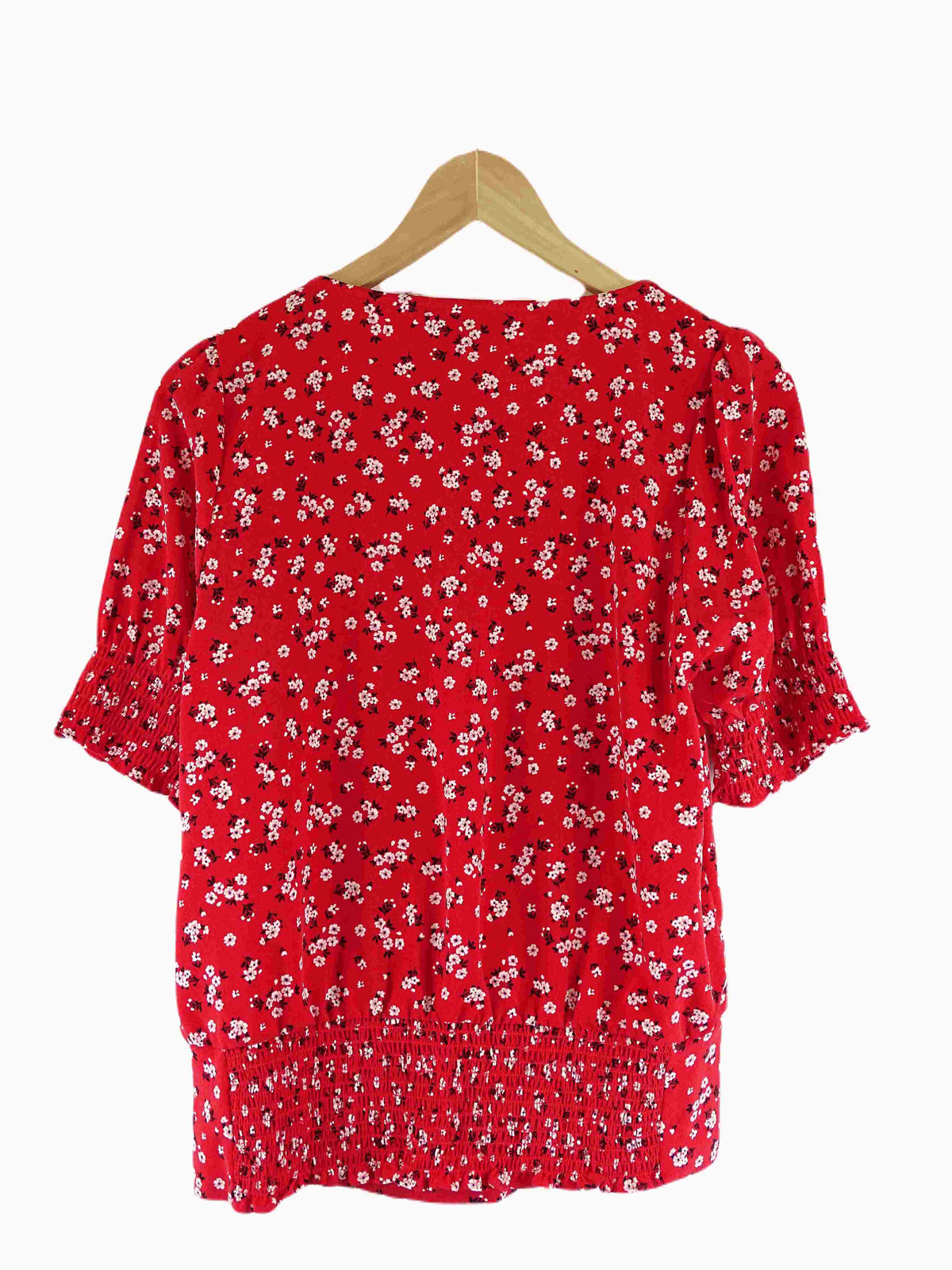 Karl Lagerfeld Red Floral Top S