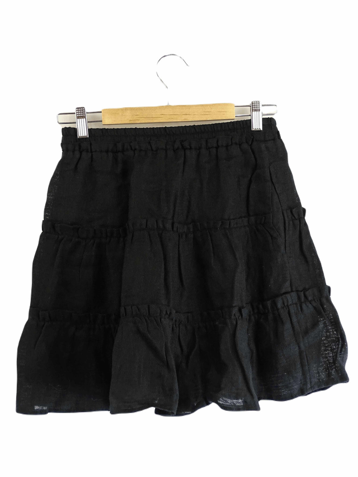 Country Road Black Mini Linen Skirt 6