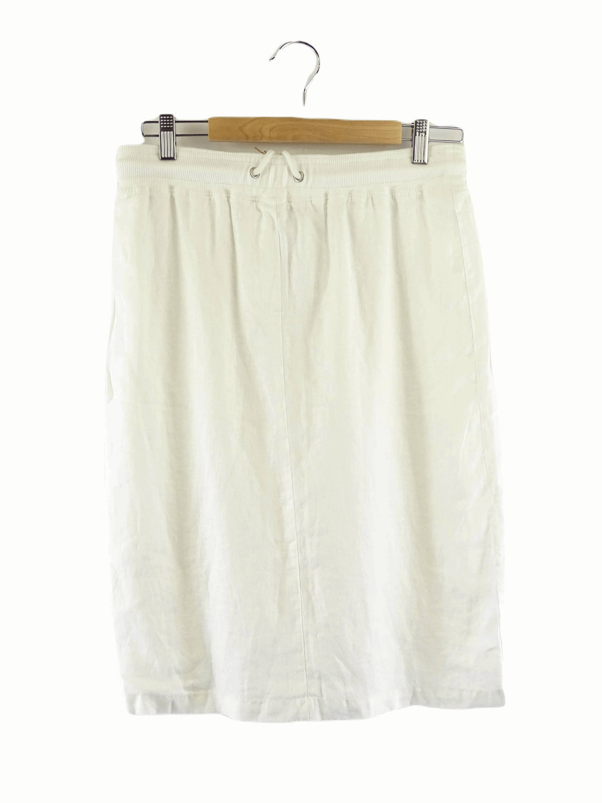 David Jones White Linen Skirt 8