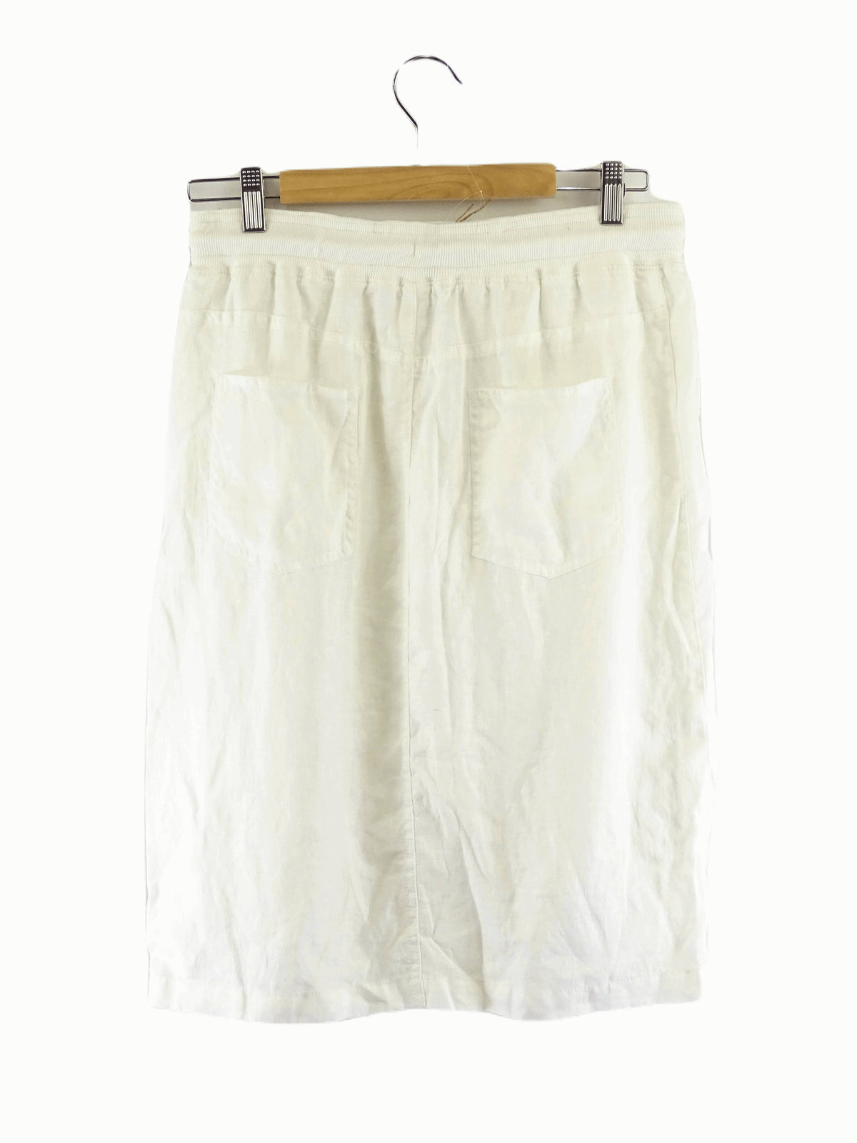 David Jones White Linen Skirt 8
