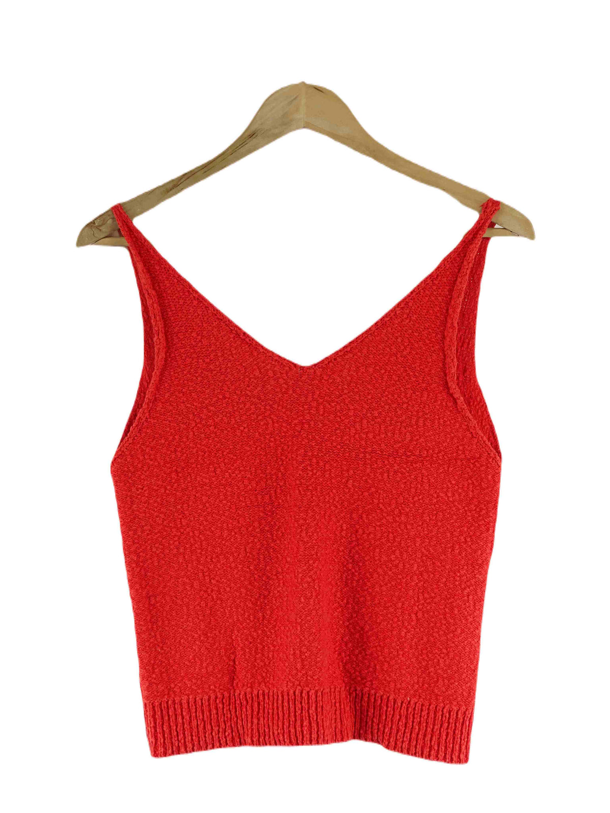 French Connection Orange Knit Singlet S