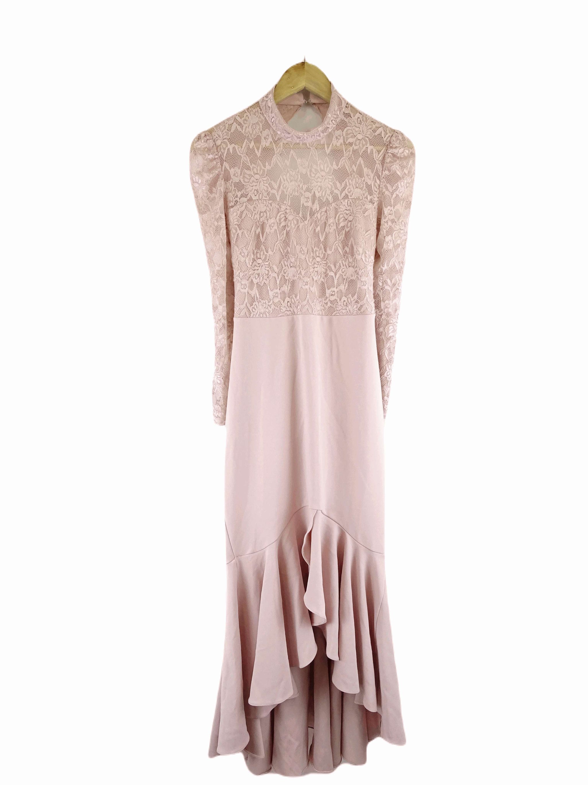 City Goddess Pink Lace and Ruffle Maxi Dress 12 - Reluv Clothing Australia City Goddess Pink Lace and Ruffle Maxi Dress 12 - Reluv Clothing Australia