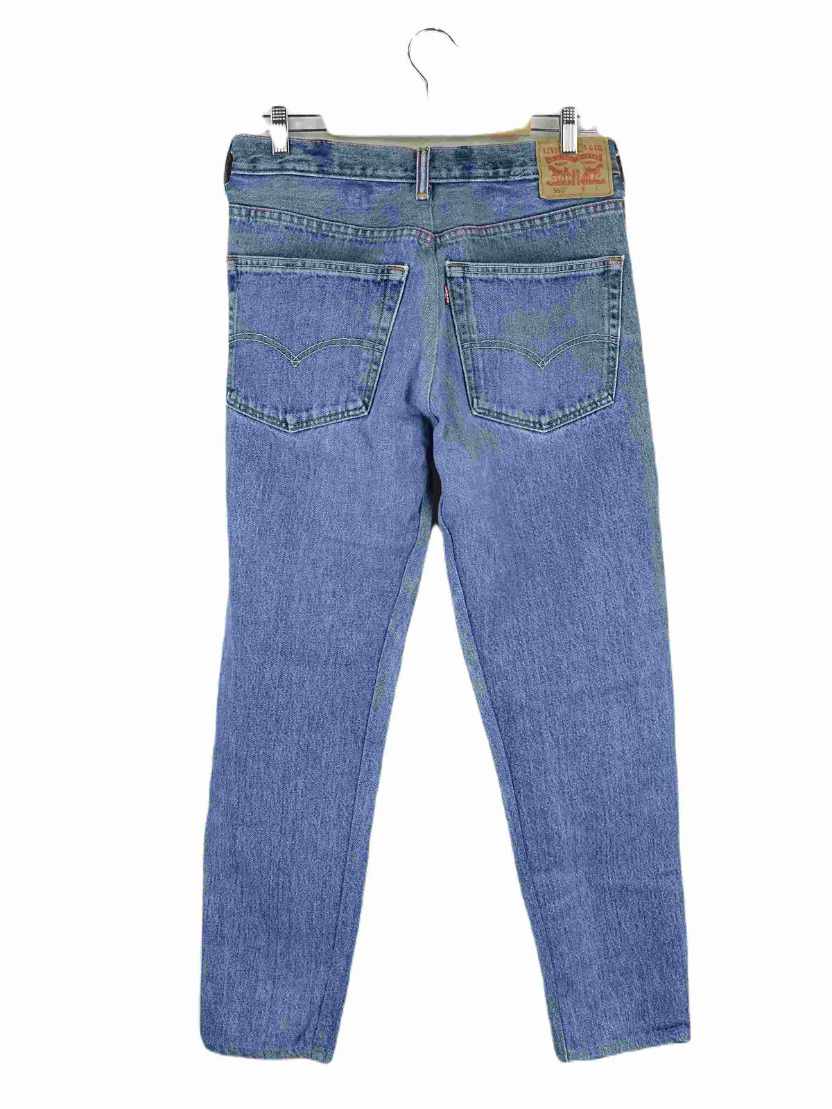 Levi&#39;s Blue Denim Straight Leg Jeans AU 14 / 32