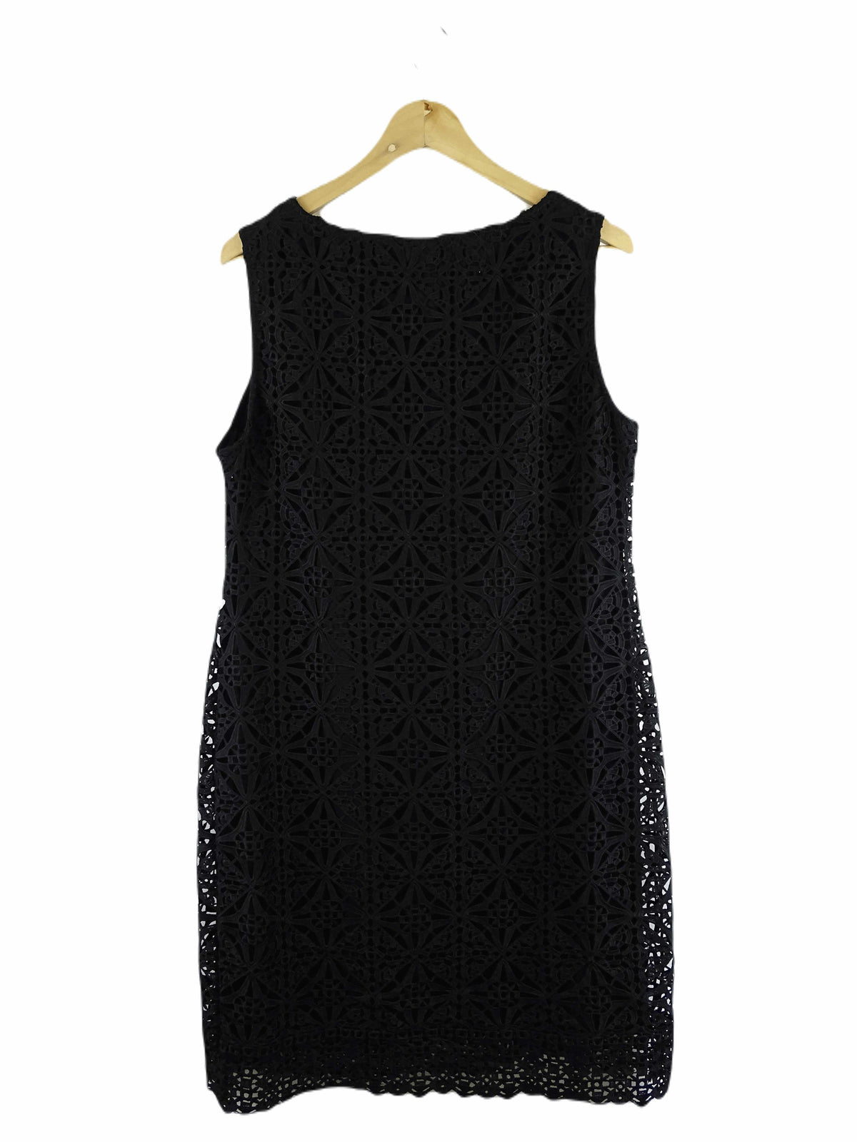 Wallis Black Lace Midi Dress 16