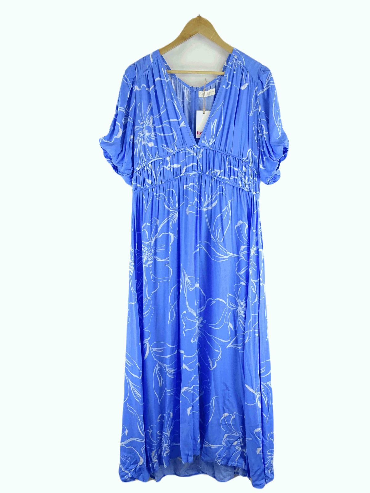 Mylk Blue Patterned Maxi Dress 14