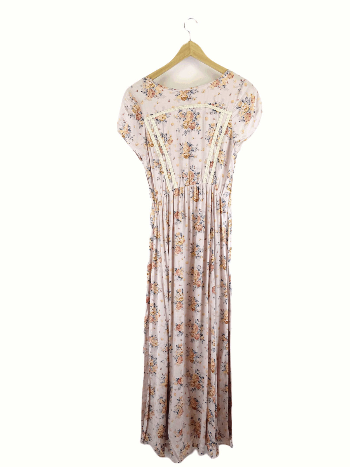 Tree Of Life Pink Floral Maxi Dress M