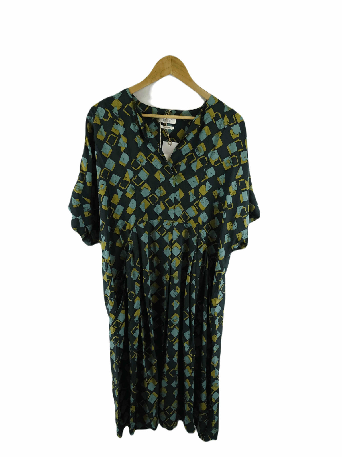 Toast Green Patterned Dress 14
