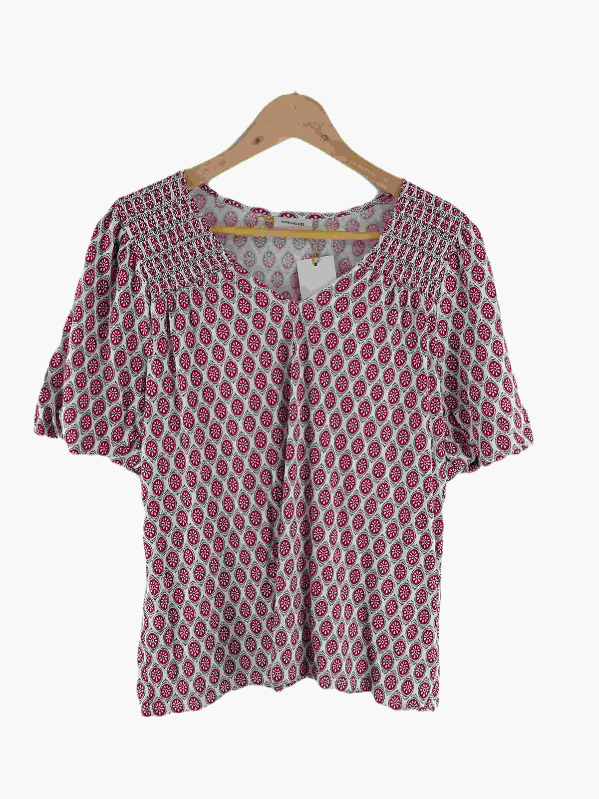 Sussan Red Patterned Top M