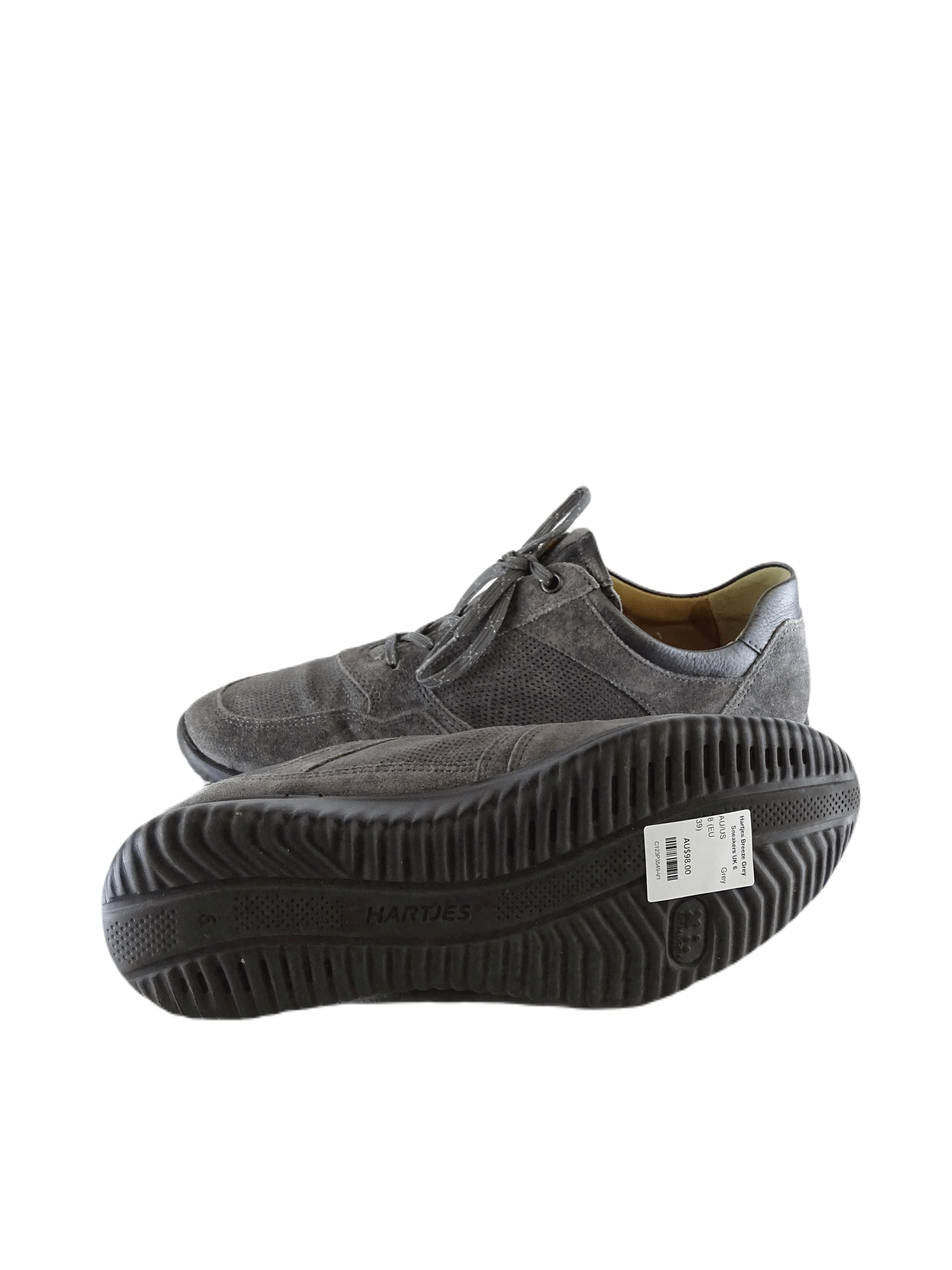 Hartjes Breeze Grey Sneakers UK 6 - Reluv Clothing Australia