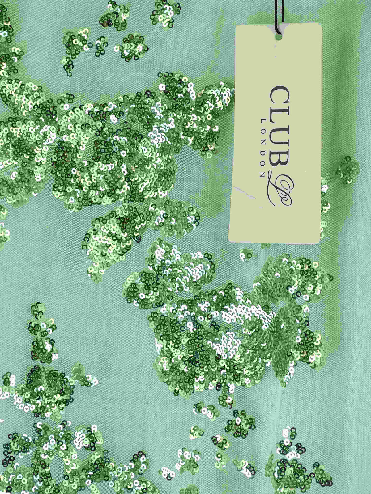 Club L London Green Embellished Dress 12
