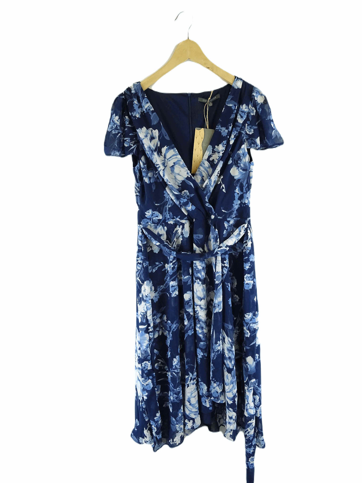 Liz Jordan Blue Floral Dress 12
