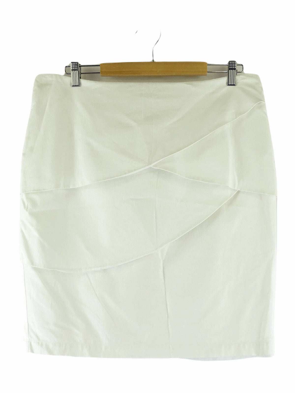 Queens Park White Linen Mini Skirt 14