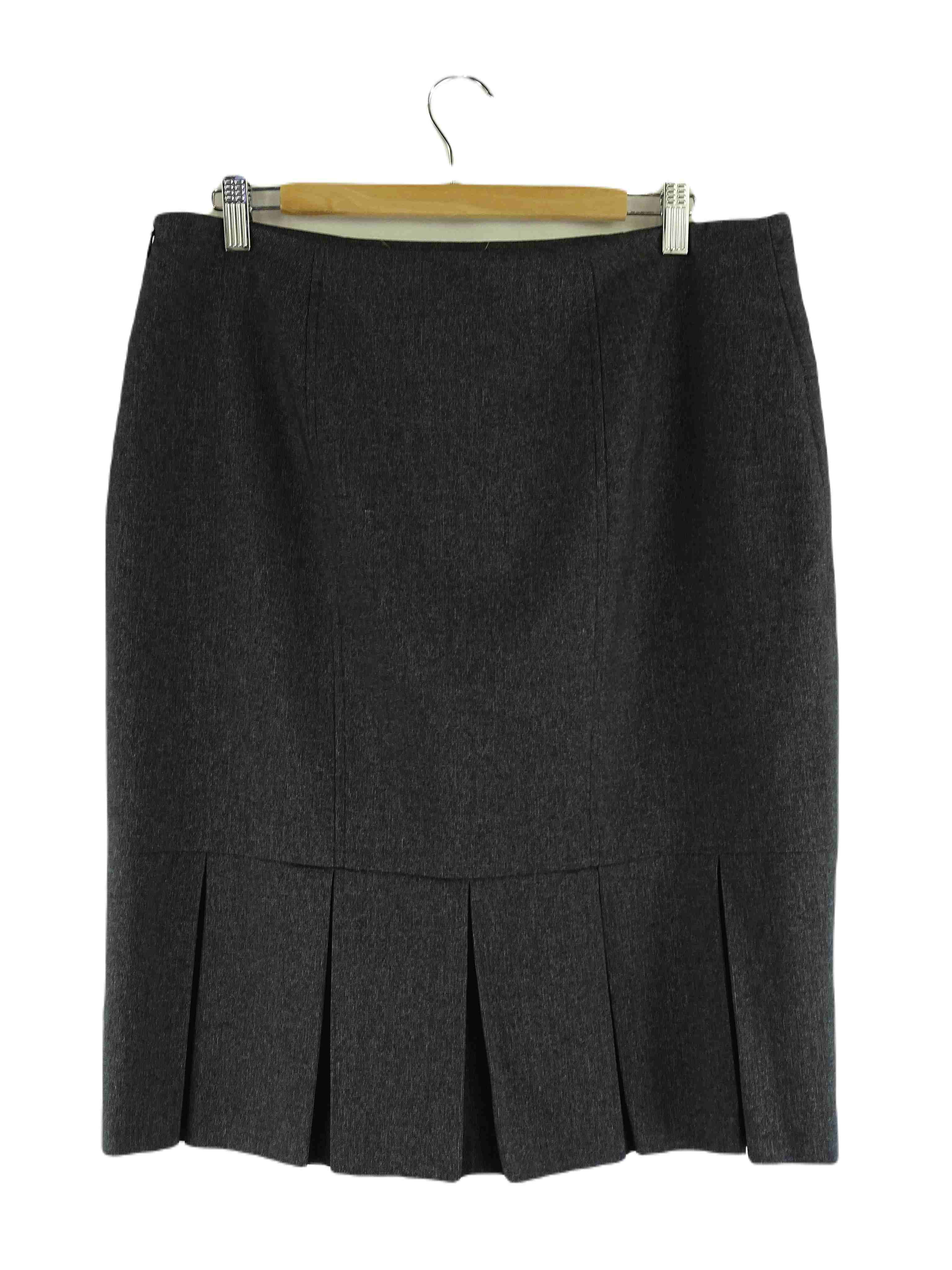 Basque Grey Work Skirt 14 Reluv Clothing Australia