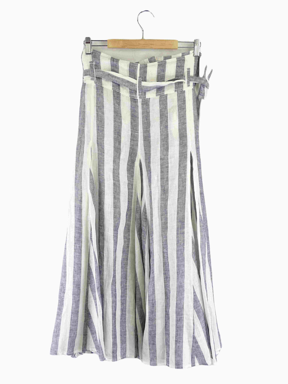 Lee Mathews Blue And White Striped Skirt 10