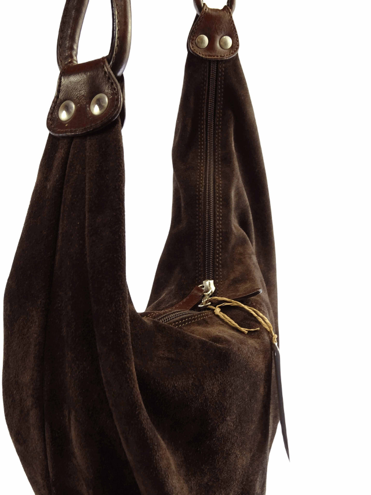 Boutique Brown Suede Genuine Leather Shoulder bag