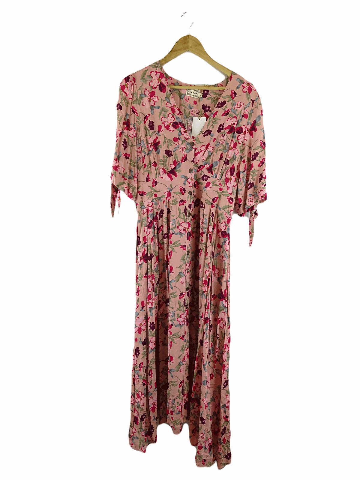 Sanctum Pink Floral Print Maxi Dress M