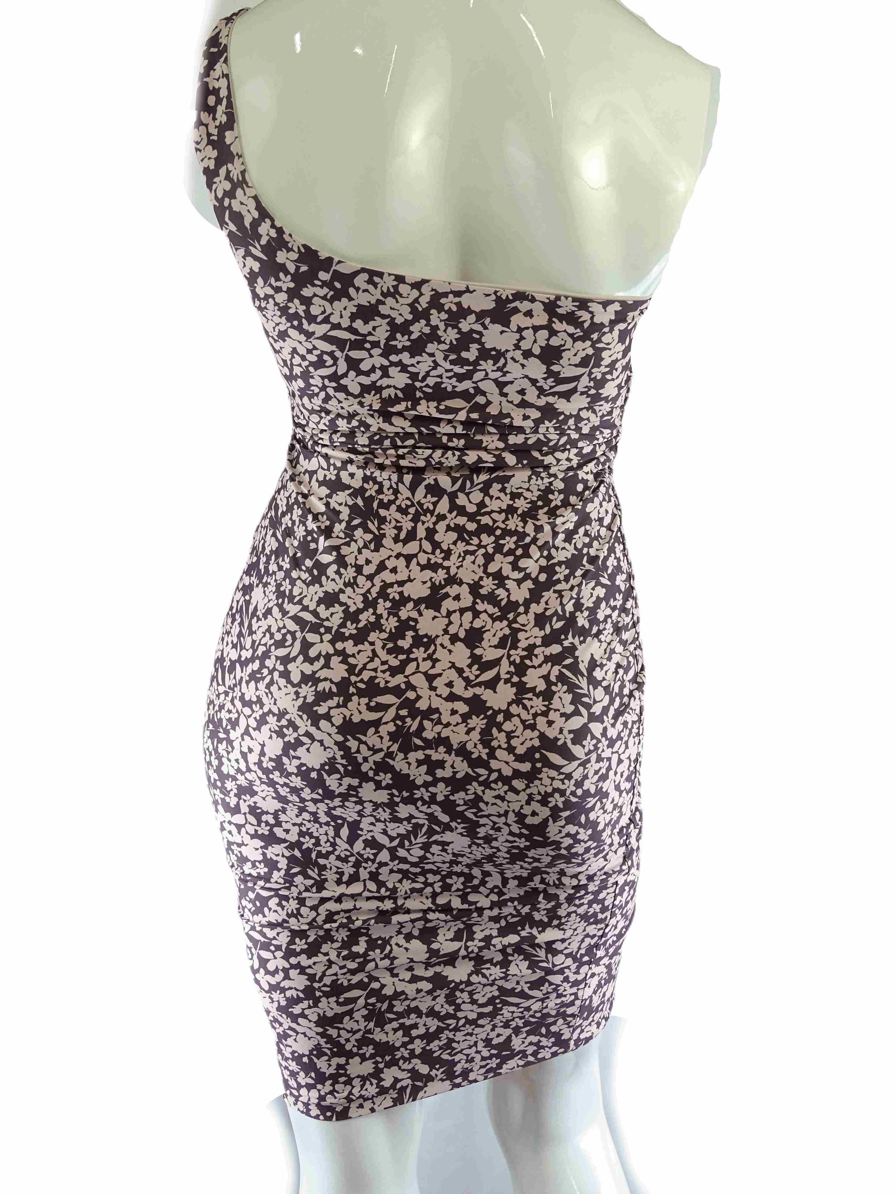 Kookai Purple Floral Bodycon Dress 12 - Reluv Clothing Australia Kookai Purple Floral Bodycon Dress 12 - Reluv Clothing Australia