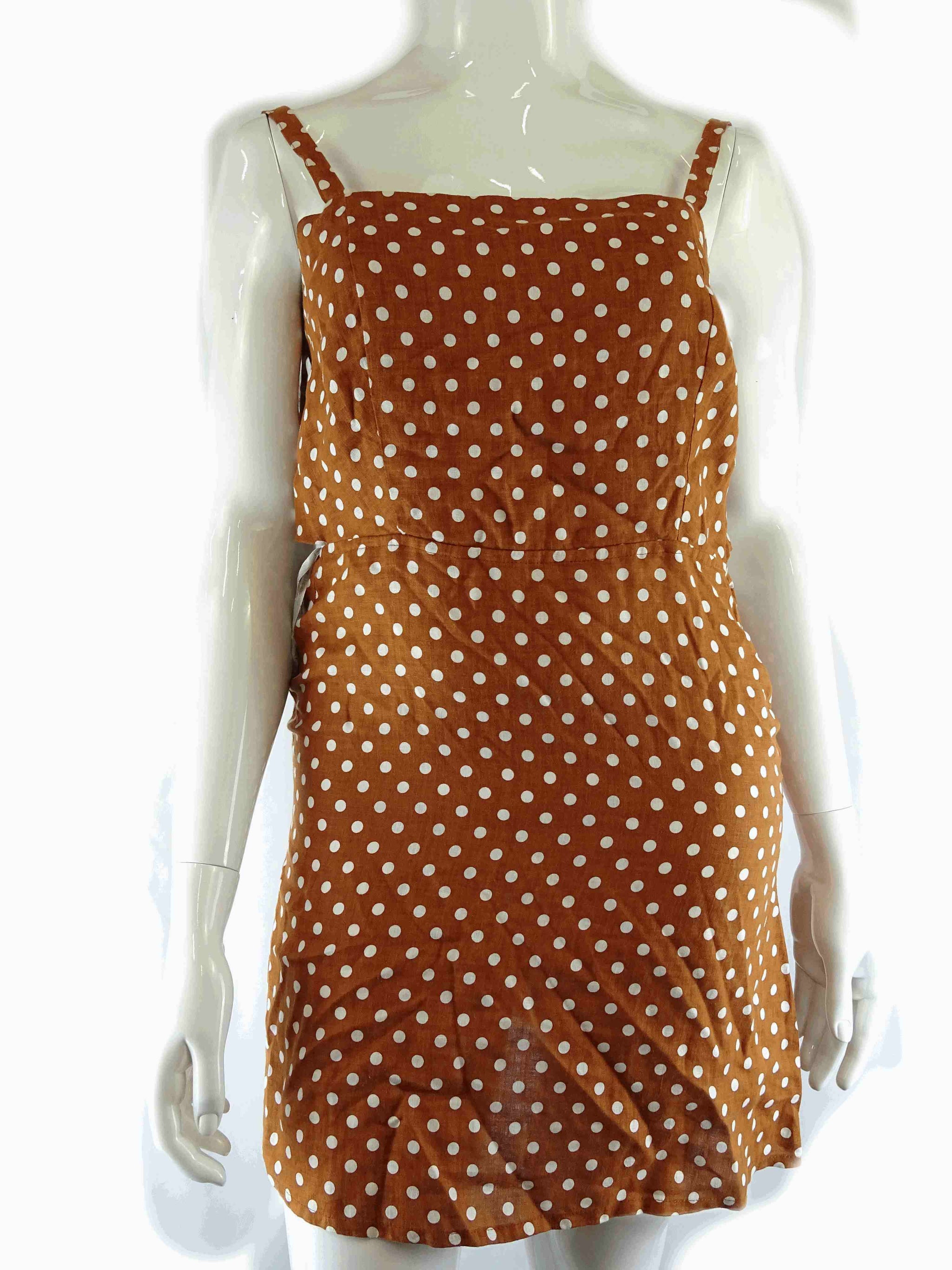 Faithfull The Brand Linen Spotty Dress 12 - Reluv Clothing Australia Faithfull The Brand Linen Spotty Dress 12 - Reluv Clothing Australia