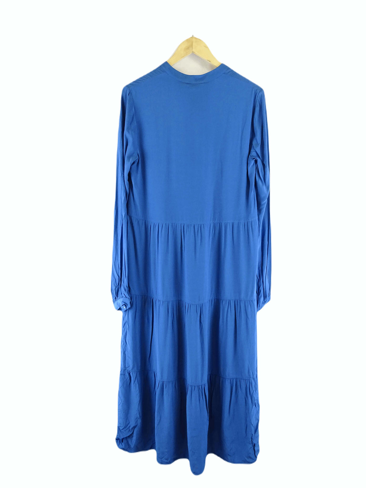 Witchery Blue Long Sleeve Maxi Dress 12