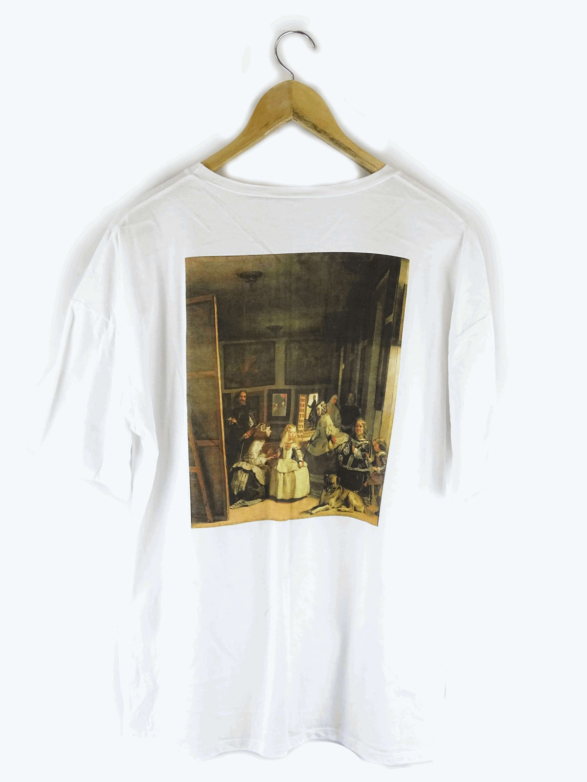 Zara White Printed T-Shirt M
