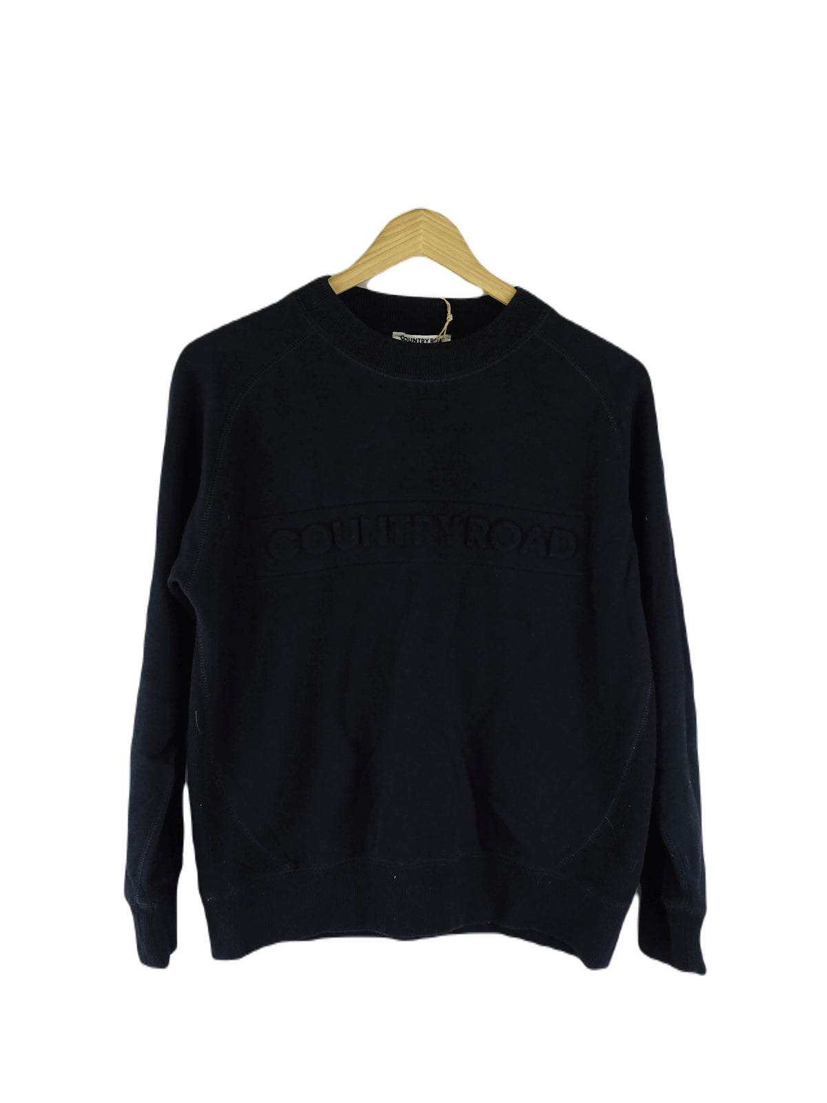Country Road Black Crew Neck Jumper XS