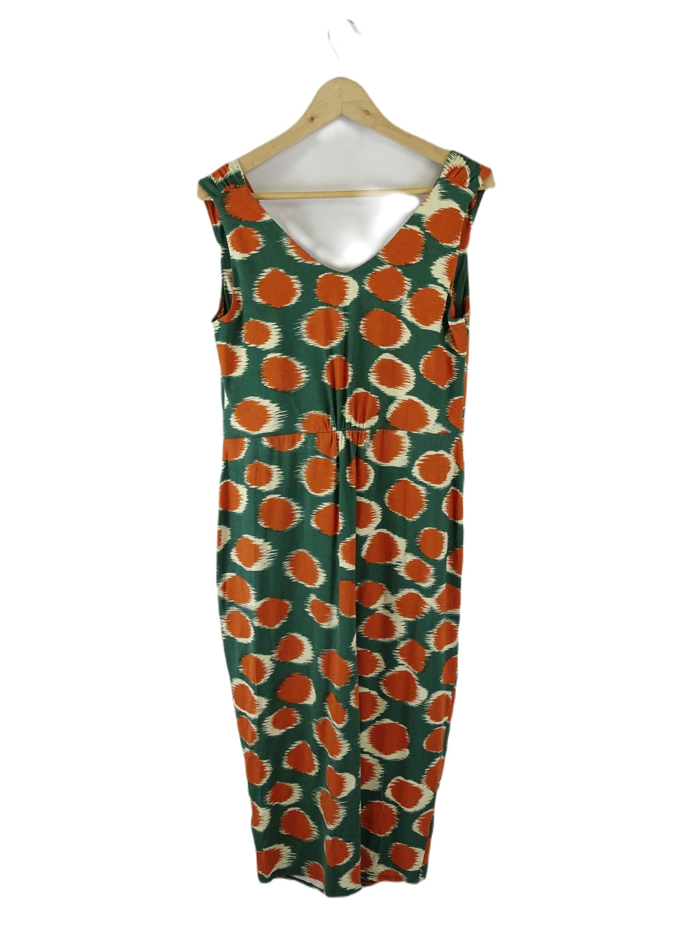 Pepperberry Green And Orange Patterned Dress 14