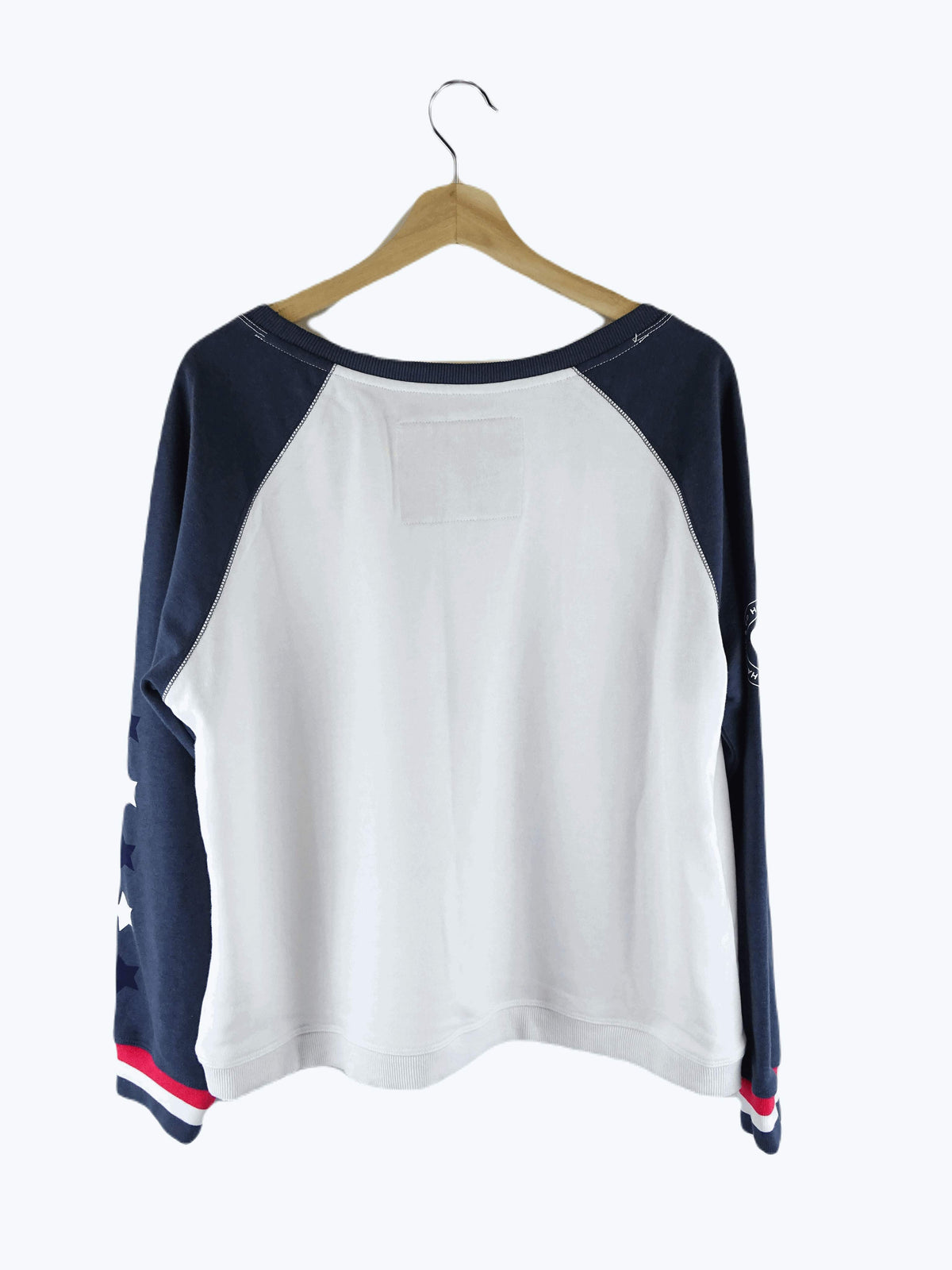 Hammill &amp; Co White and Blue Sweater S