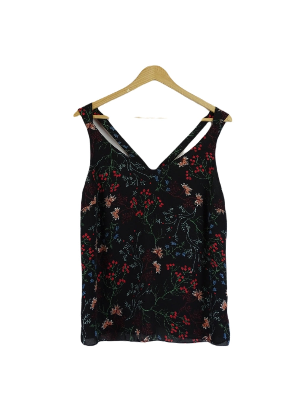 Portmans Black Floral Printed Singlet 10