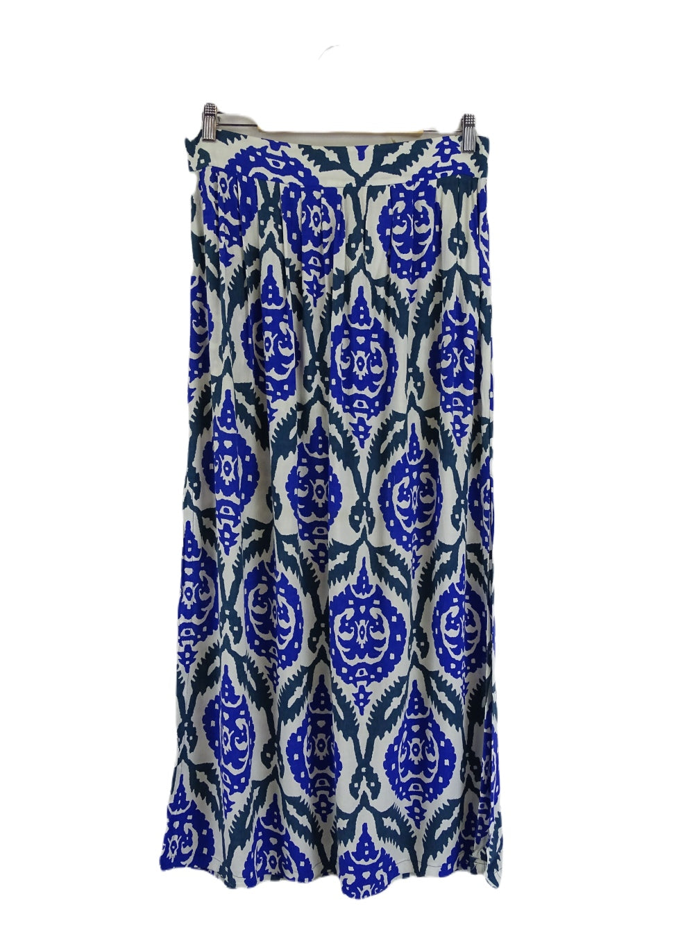 Tigerlily White, Blue and Green Maxi Skirt 12