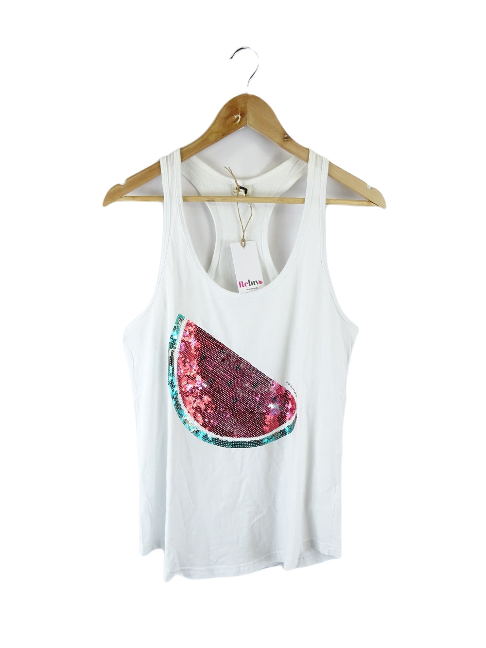 Running Bare White Watermelon Singlet 12