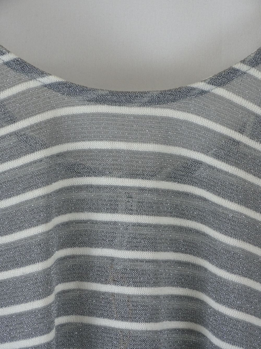 Bec &amp; Bridge Grey and White Stripe Sparkly Singlet 6