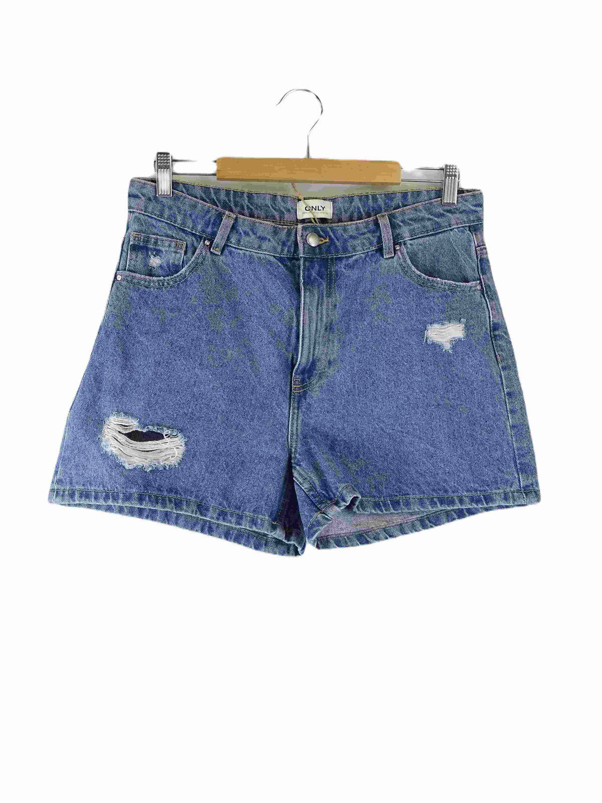 Only Blue Denim Shorts L