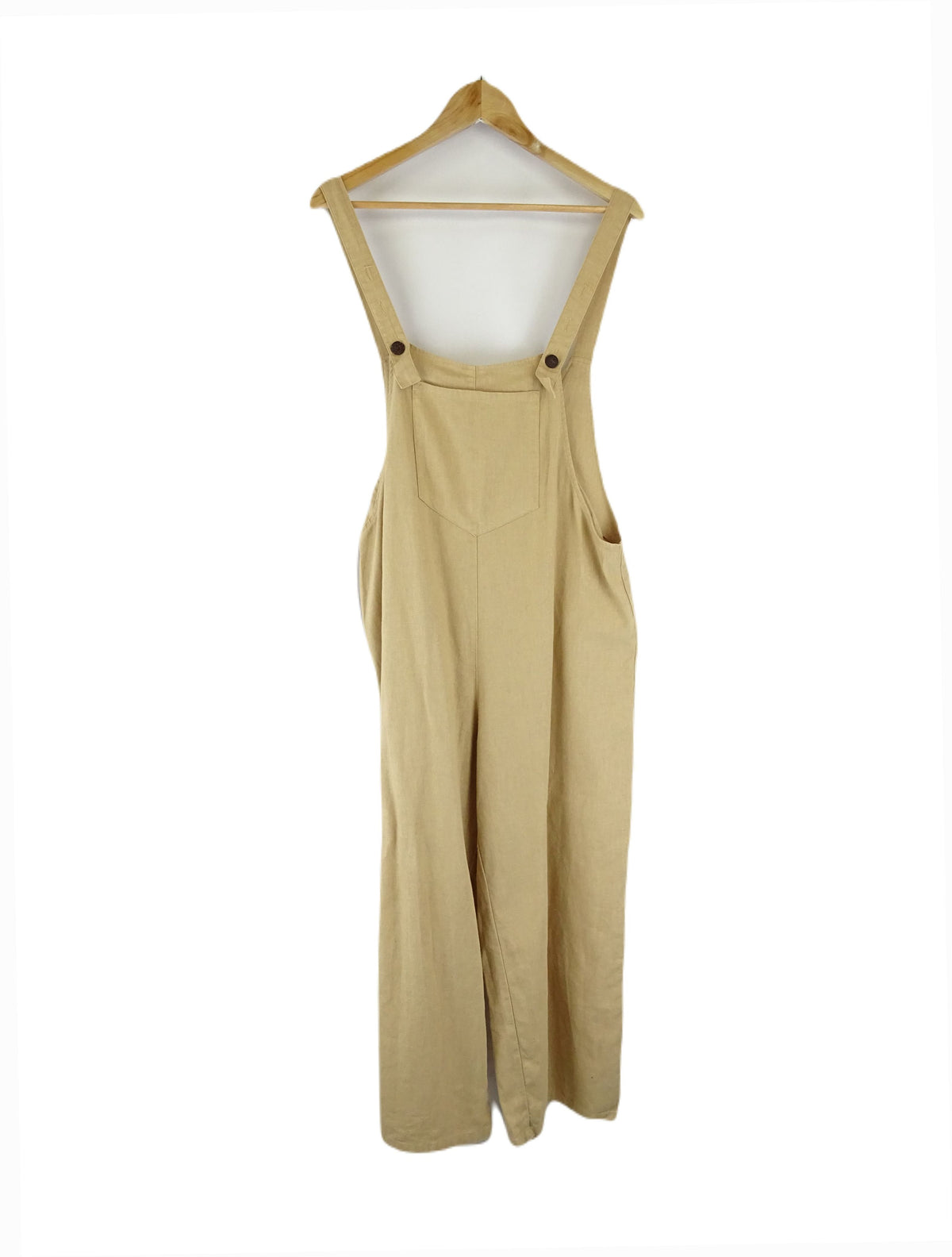 Ghanda Yellow Linen Overalls S