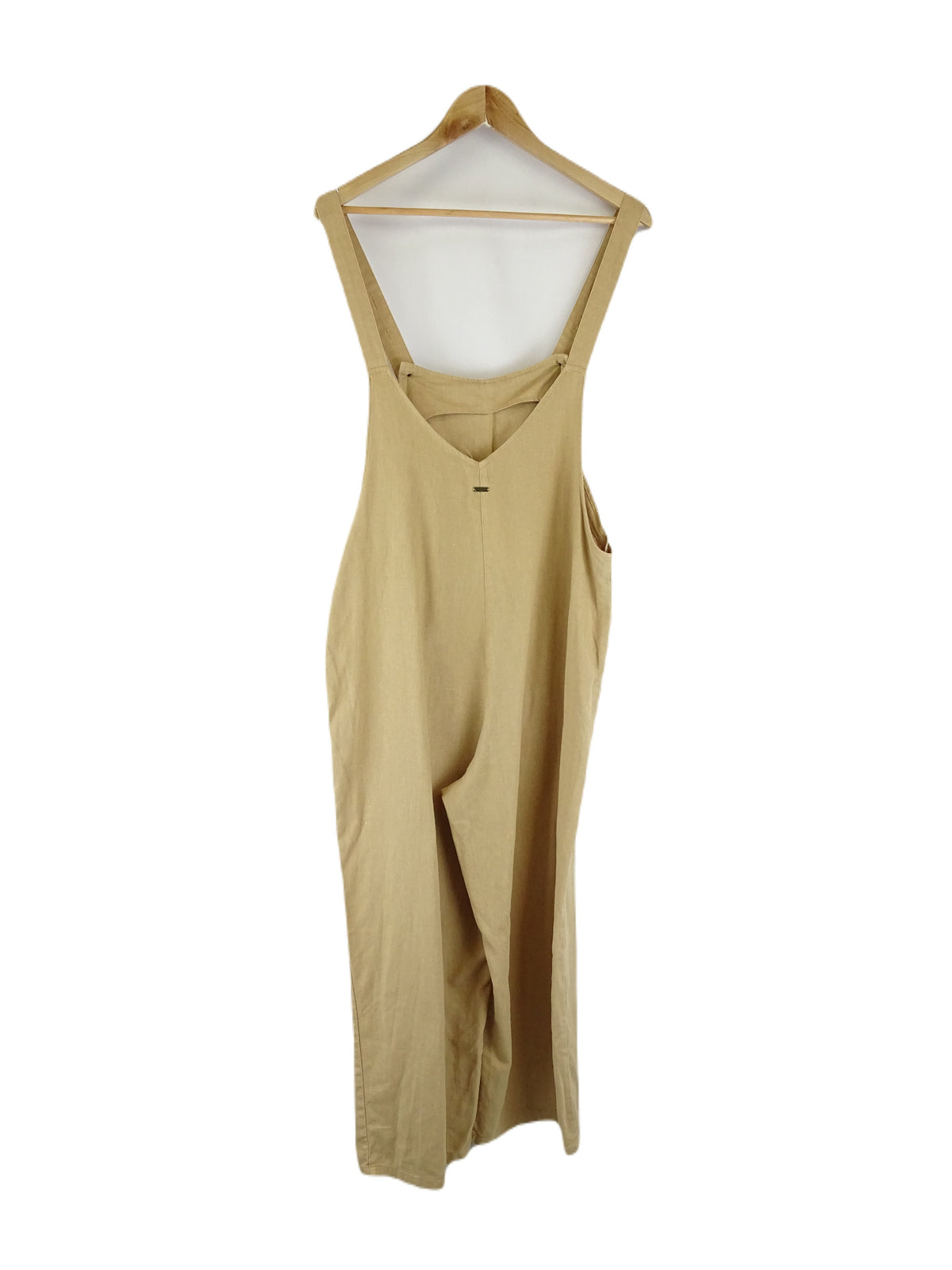 Ghanda Yellow Linen Overalls S