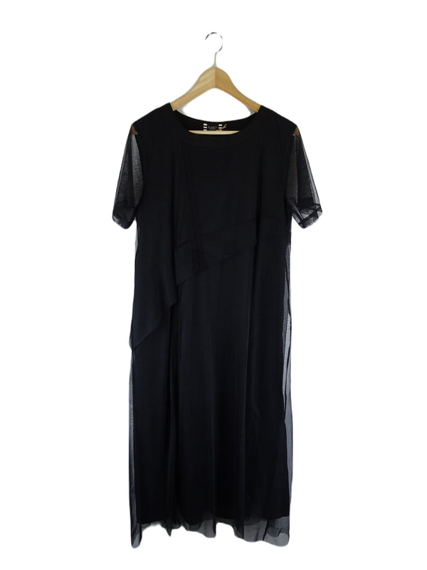 Clarity by Threadz Black Mesh Maxi Dress S - Reluv Clothing Australia