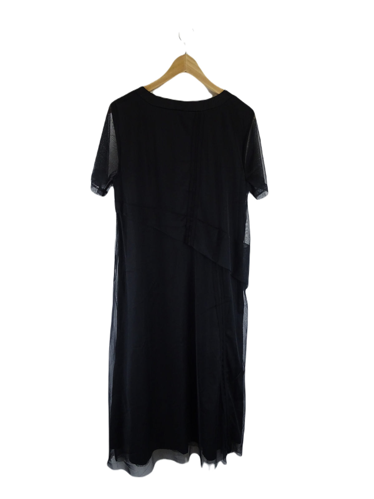 Clarity by Threadz Black Mesh Maxi Dress S - Reluv Clothing Australia