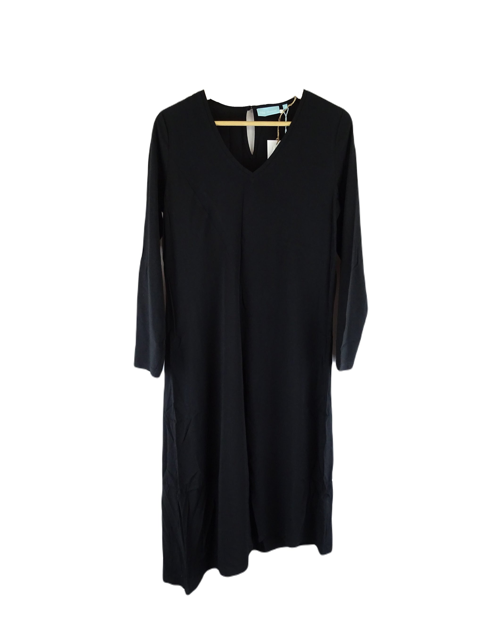 Blue Illusion Black Long Sleeve Midi Dress S - Reluv Clothing Australia Blue Illusion Black Long Sleeve Midi Dress S - Reluv Clothing Australia