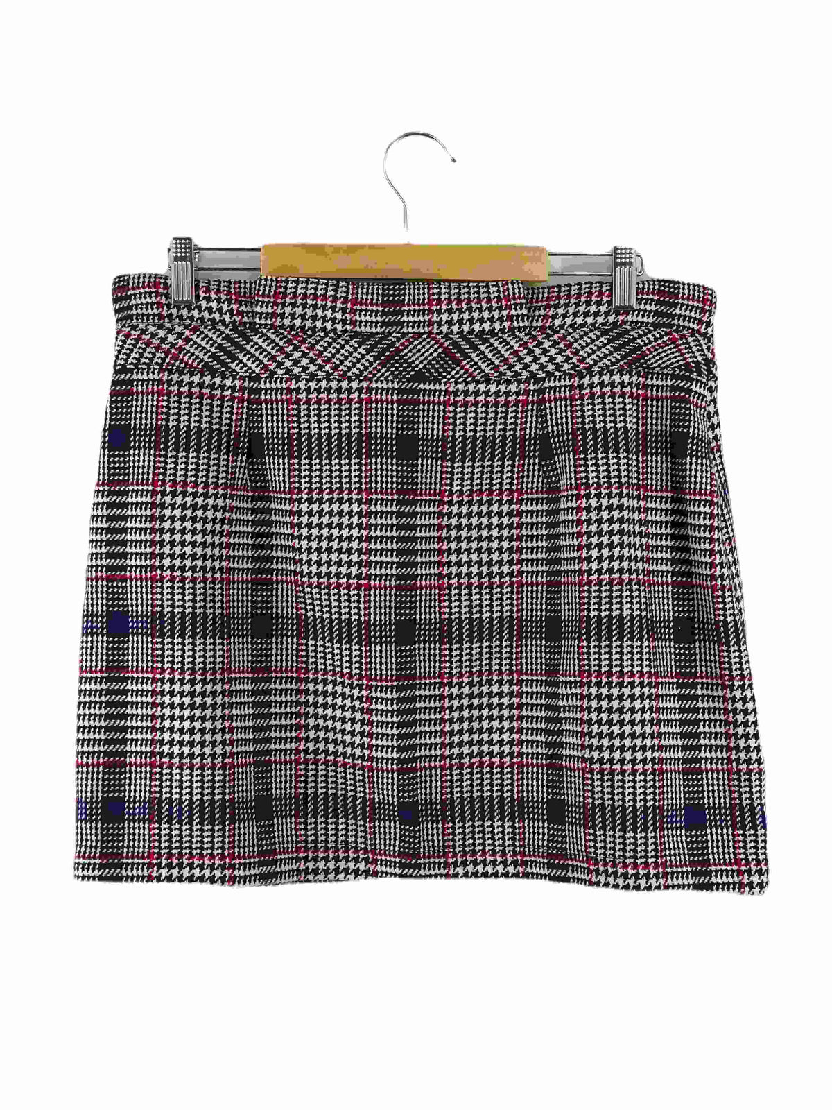 Topshop Red and Blue Gingham Mini Skirt 16