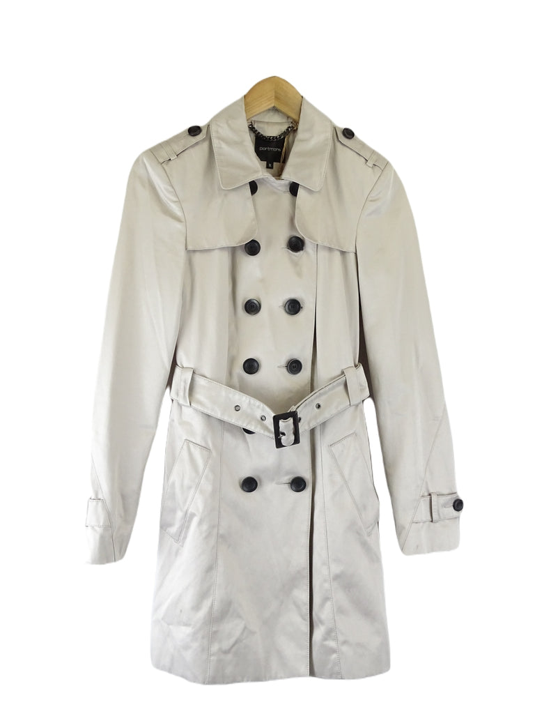 Portmans Beige Trench Coat Reluv Clothing Australia