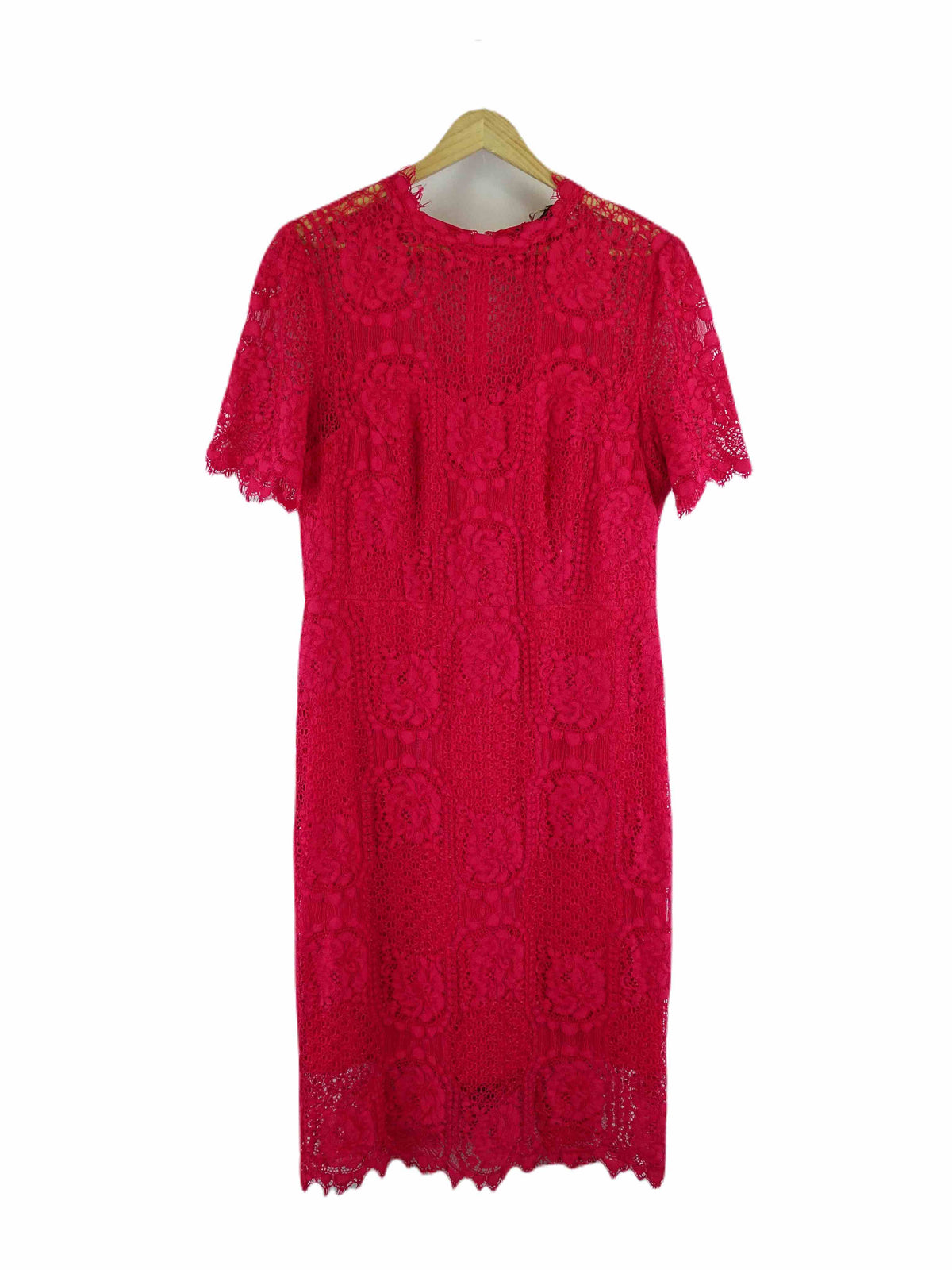 Jayson Brunsdon Red Lace Dress 14